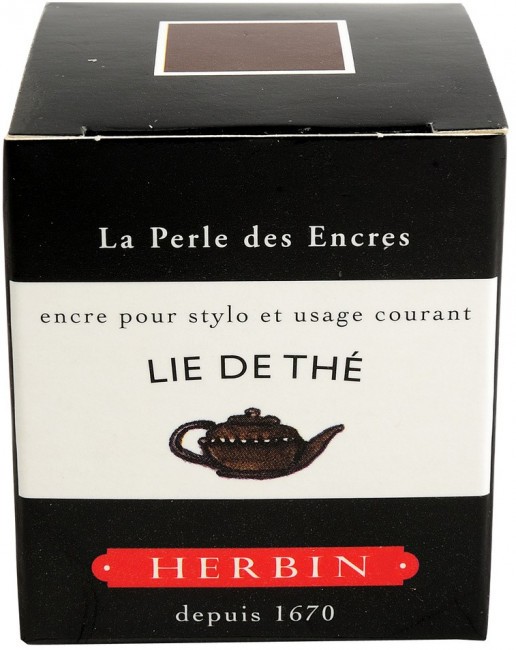 Чернила в банке Herbin, 30 мл, Lie de thé Темно-коричневый