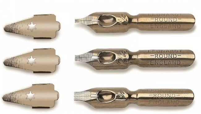 Набор перьев Manuscript Round Hand 2 (№1.5, №2.5, №3.5) Набор перьев Manuscript Round Hand 2 (№1.5, №2.5, №3.5)