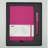 Комплект: Ручка-роллер Lamy Safari Розовый, Записная книжка, мягкий переплет, А5, розовый