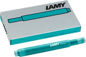Картридж для перьевых ручек Lamy T10, турмалин, 5 шт