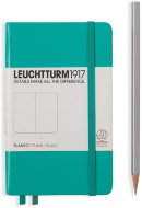Записная книжка Leuchtturm A6 (нелинованная), 187 стр., твердая обложка, изумрудная