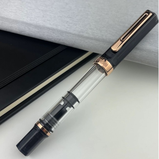 Ручка перьевая TWSBI ECO Rose Gold темно-серый