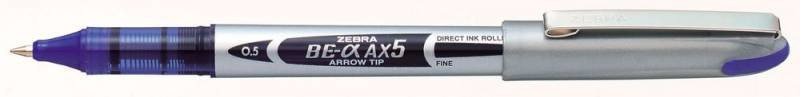Ручки-роллеры Zebra ZEB-ROLLER BE& AX5 0.5мм, синие чернила (10 штук)