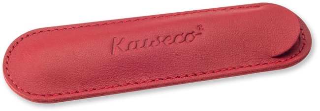 Чехол Sport для 1 ручки кожаный красный