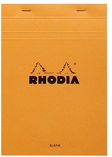 Блокнот Rhodia Basics №16, A5, без линовки, 80 г, оранжевый