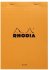 Блокнот Rhodia Basics №16, A5, без линовки, 80 г, оранжевый