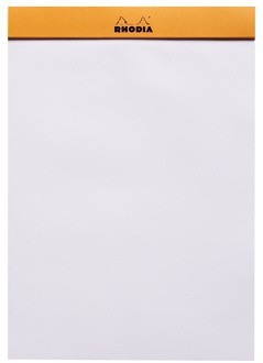 Блокнот Rhodia Basics №16, A5, без линовки, 80 г, оранжевый