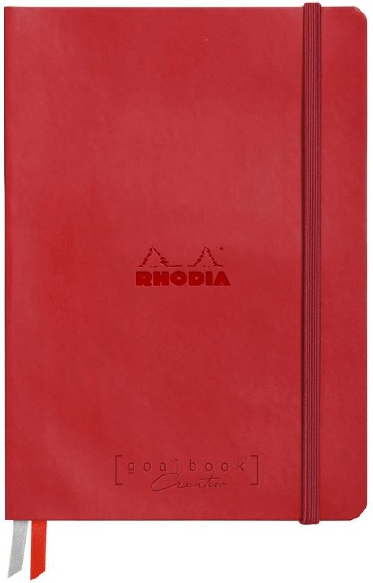 Записная книжка Rhodiarama Goalbook Creation в твердой обложке, A5, без линовки, 200 г, Poppy красный Записная книжка Rhodiarama Goalbook Creation в твердой обложке, A5, без линовки, 200 г, Poppy красный