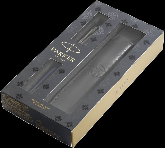 Набор Parker Jotter Core Royal Blue CT: шариковая ручка и чехол Набор Parker Jotter Core Royal Blue CT: шариковая ручка и чехол