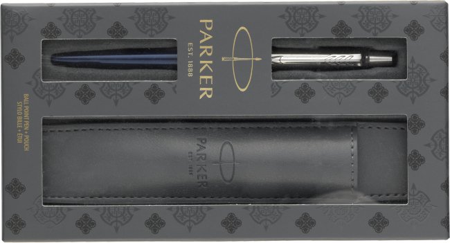 Набор Parker Jotter Core Royal Blue CT: шариковая ручка и чехол Набор Parker Jotter Core Royal Blue CT: шариковая ручка и чехол