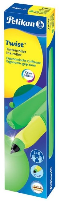 Перьевая ручка Pelikan Office Twist P457, зеленый неон, перо M