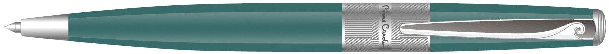 Шариковая ручка Pierre Cardin Baron, зелено-синяя, хром