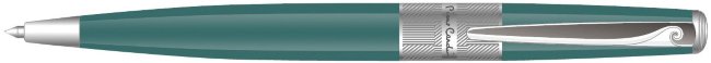 Шариковая ручка Pierre Cardin Baron, зелено-синяя, хром Шариковая ручка Pierre Cardin Baron, зелено-синяя, хром