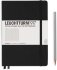 Записная книжка Leuchtturm A5 (в клетку) 251 стр., твердая обложка, черная