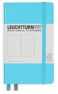 Записная книжка Leuchtturm A6 (нелинованная), 187 стр., твердая обложка, холодно-синяя