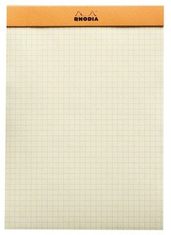 Блокнот Rhodia Basics YELLOW №16, A5, клетка, 80 г, оранжевый, желтая бумага Блокнот Rhodia Basics YELLOW №16, A5, клетка, 80 г, оранжевый, желтая бумага