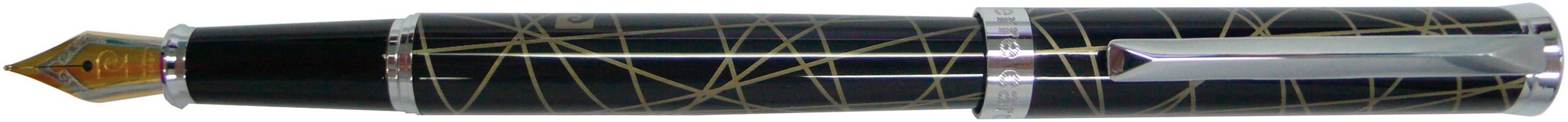 Перьевая ручка Pierre Cardin Evolution черный лак, оригинальный рисунок