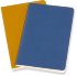 Блокнот Moleskine VOLANT Pocket, нелинованный, синий, желтый янтарный (2шт)