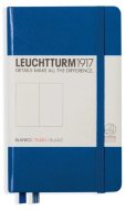 Записная книжка Leuchtturm A6 (нелинованная), 187 стр., твердая обложка, нордически-синяя