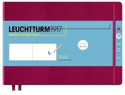 Скетчбук Leuchtturm А5 ландшафт, 150г/м2, 112 стр., твердая обложка, винный