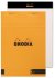 Блокнот Rhodia Basics "le R" №16, A5, без линовки, 90 г, оранжевый