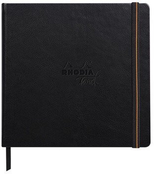 Скетчбук Rhodia Touch для смешанных техник, 21х21 см, нелинованный, 200 г, черный Скетчбук Rhodia Touch для смешанных техник, 21х21 см, нелинованный, 200 г, черный