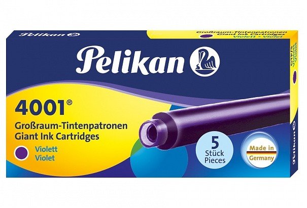 Картридж для ручек перьевых Pelikan Giant GTP/5,  фиолетовый,  5 шт