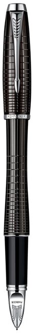 Ручка-5й пишущий узел Parker Urban Premium F504, Ebony Metal Chiselled CT