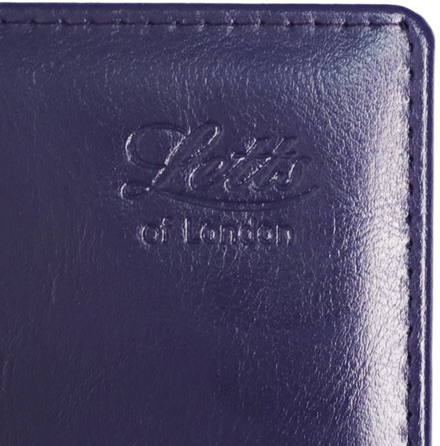 Ежедневник Letts GLOBAL DE-LUXE A5 недатированный, позолоченный срез, синий