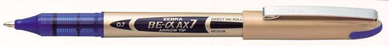 Ручки-роллеры Zebra ZEB-ROLLER BE& AX7 0.7мм, синие чернила (10 штук)