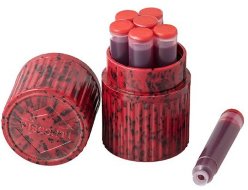 Картриджи Visconti с чернилами для перьевой ручки, красные