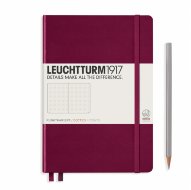 Записная книжка Leuchtturm A5 (в точку), 251 стр., твердая обложка, винная