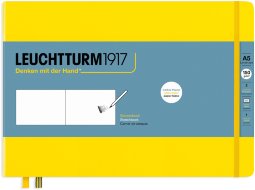 Скетчбук Leuchtturm А5 ландшафт, 150г/м2, 112 стр., твердая обложка, лимонный