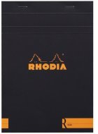 Блокнот Rhodia Basics "le R" №16, A5, без линовки, 90 г, черный