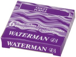 Чернила в картридже Waterman International Purple (6шт)