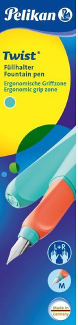 Перьевая ручка Pelikan Office Twist P457 Spearmint, перо M Перьевая ручка Pelikan Office Twist P457 Spearmint, перо M