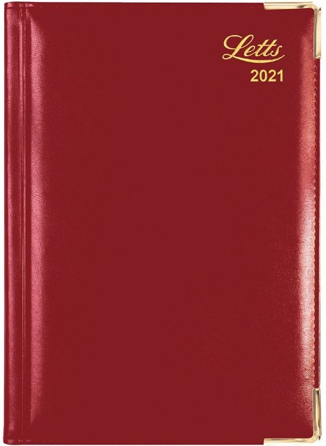Ежедневник LETTS LEXICON, A5, бургунди
