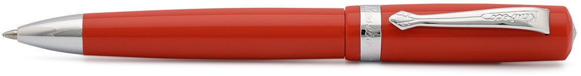 Ручка шариковая Student 1мм красный корпус с хромированными вставками