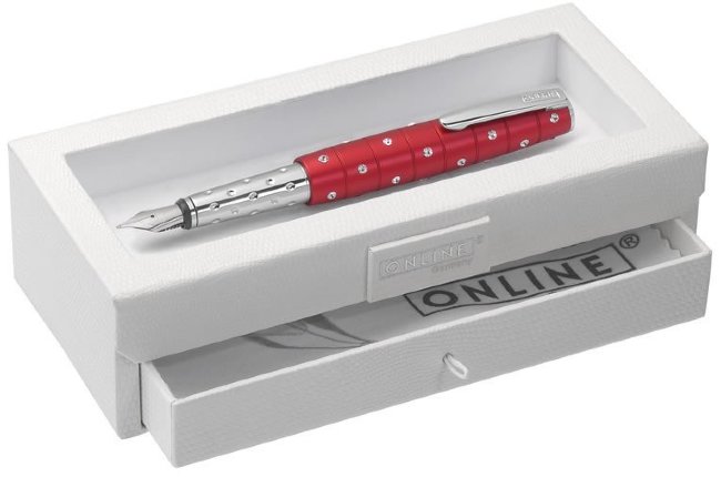 Перьевая ручка ONLINE Crystal Inspiration Essentials Ruby Red