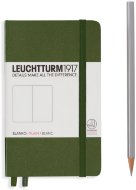 Записная книжка Leuchtturm A6 (нелинованная), 187 стр., твердая обложка, хаки