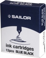 Картриджи д/пер ручки SAILOR Jentle Ink, Сине-черный, 12 шт.