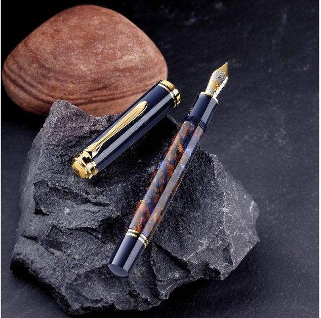 Перьевая ручка Pelikan Souveraen M 800 SE Stone Garden, перо EF, подарочная коробка
