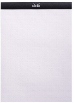 Блокнот Rhodia dotPad №18, A4, точка, 80 г, черный Блокнот Rhodia dotPad №18, A4, точка, 80 г, черный