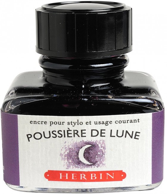 Чернила в банке Herbin, 30 мл, Poussière de lune Темно-фиолетовый