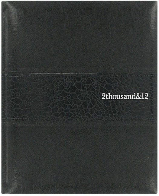 Ежедневник Letts MANHATTAN, A5, искусственная кожа, черный