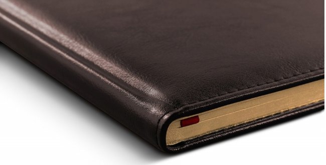 Ежедневник Letts GLOBAL DELUXE IBIZA A5 натуральная кожа, кремовые страницы, позолоченный срез, бургунди