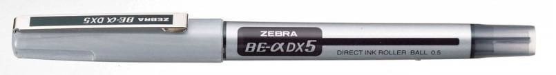 Ручки-роллеры Zebra BE& DX5 0.5мм, черные чернила (10 штук)