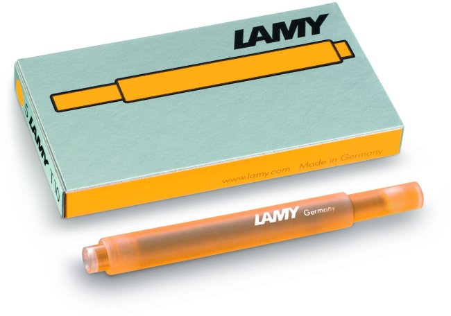Картридж для перьевых ручек Lamy T10, манго, 5 шт Картридж для перьевых ручек Lamy T10, манго, 5 шт