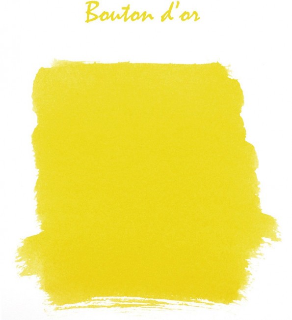 Чернила в банке Herbin, 10 мл, Bouton d'or Желтый