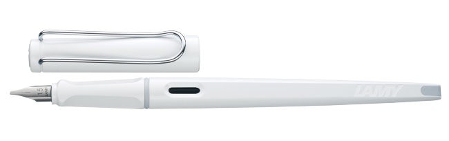 Комплект: Ручка перьевая Lamy joy, 3 запасных пера и картриджи, белый